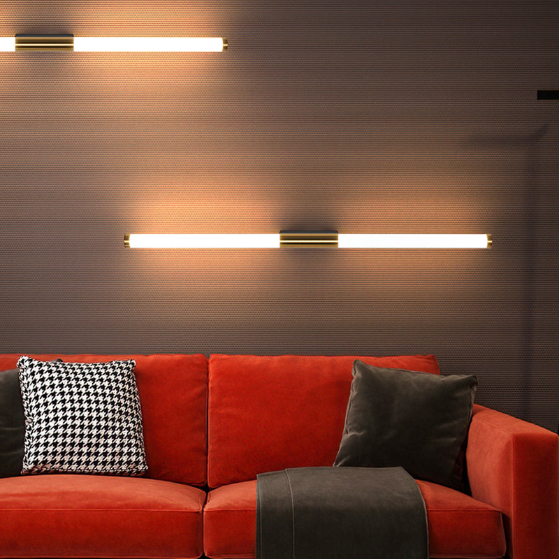 Lampada da parete dritta in metallo MODERNO MODERNO MODIALE LED LED LIGHT PER BAGNI