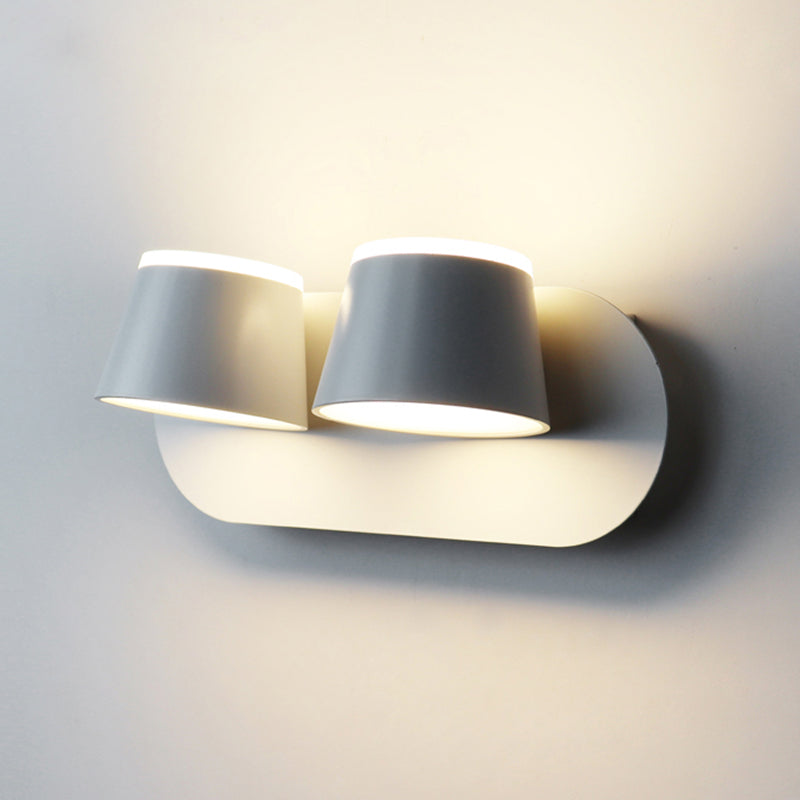 Lámpara de pared de lectura moderna Diconce de pared para el hogar con sombra de metal para dormitorio