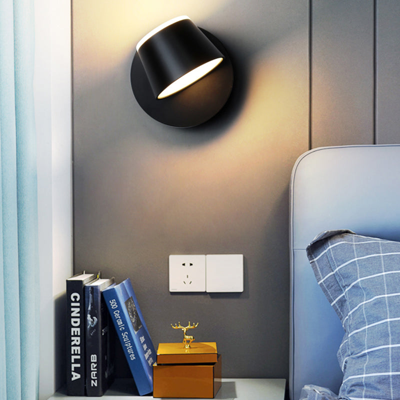 Lámpara de pared de lectura moderna Diconce de pared para el hogar con sombra de metal para dormitorio