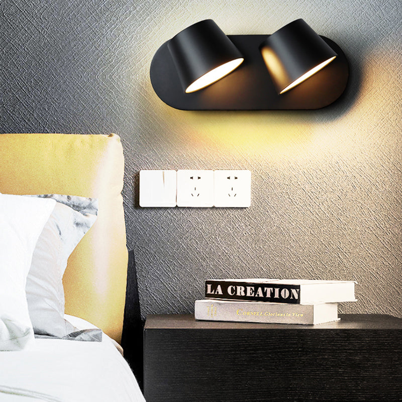 Lámpara de pared de lectura moderna Diconce de pared para el hogar con sombra de metal para dormitorio