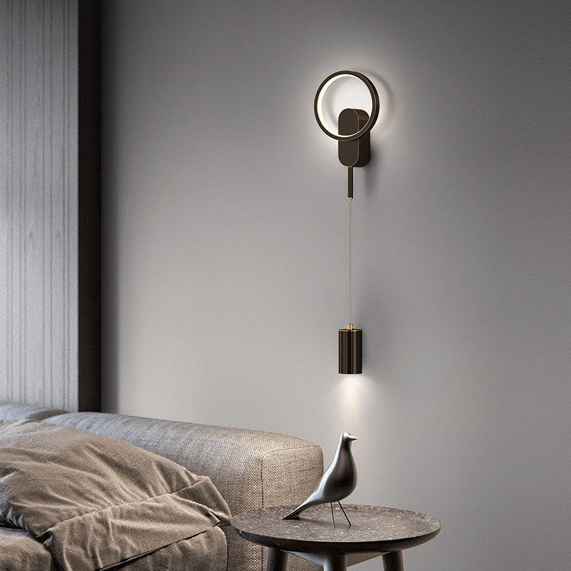 Einfachheit Wandleuchte leichte moderne Lesenlampe mit Metallschatten für Schlafzimmer