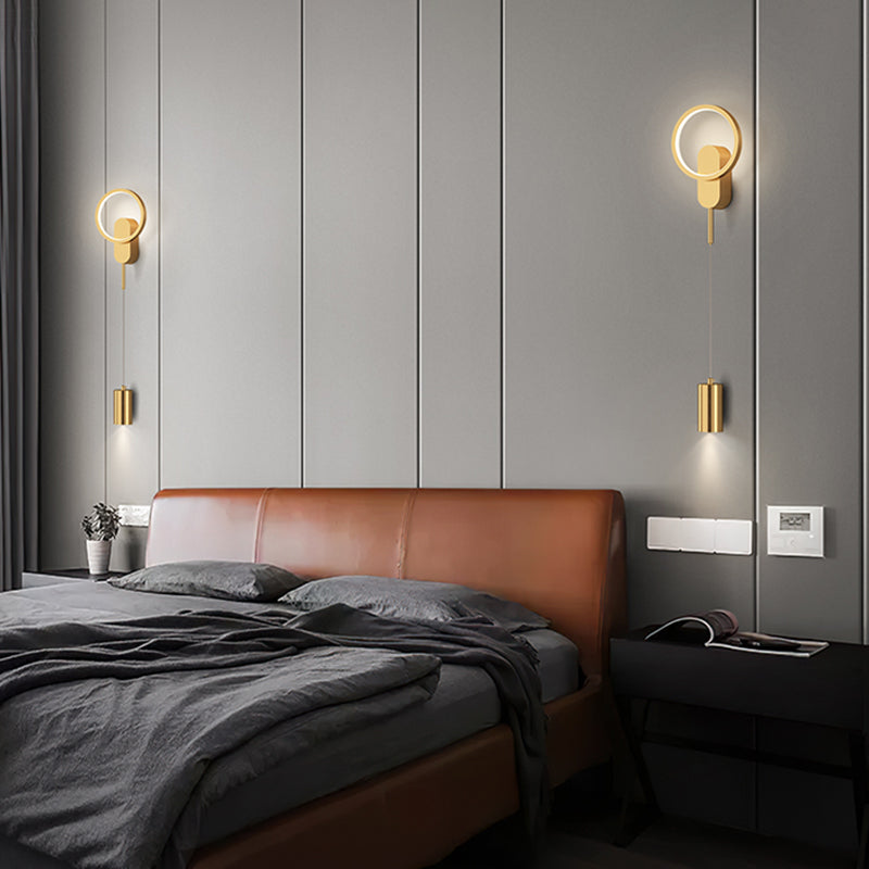 Einfachheit Wandleuchte leichte moderne Lesenlampe mit Metallschatten für Schlafzimmer