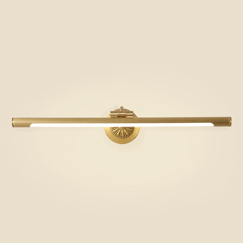 Specchio dritto in ottone Light American Style 1 Light Lample per bagno