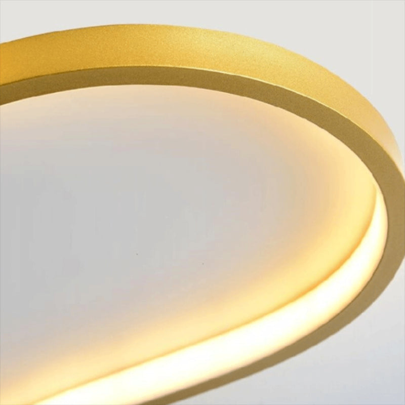 LED Ceiling Lighting Modern Flush Mount Ceiling Light Fixtures with Feather Pattern