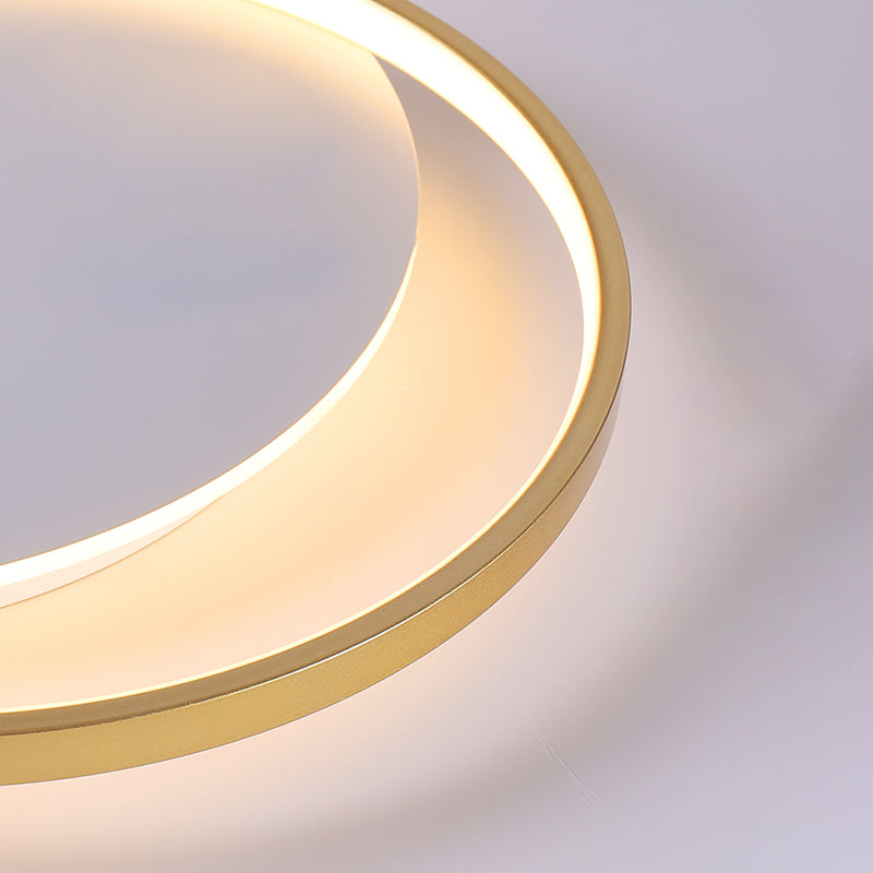 Luminaires de plafond encastrés de simplicité d’éclairage affleurant d’or avec le modèle de plume