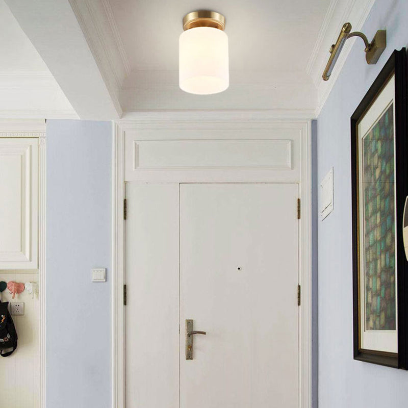 Minimalisme Inbouwlamp Glazen kap Plafondlamparmatuur voor gang
