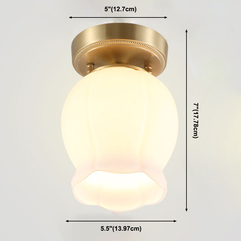 Minimalisme Inbouwlamp Glazen kap Plafondlamparmatuur voor gang