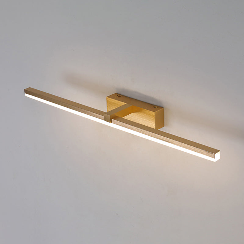 Straight Mirror Light Modern Colorful 1 Light Wall Sconce Fixture for Bedroom
