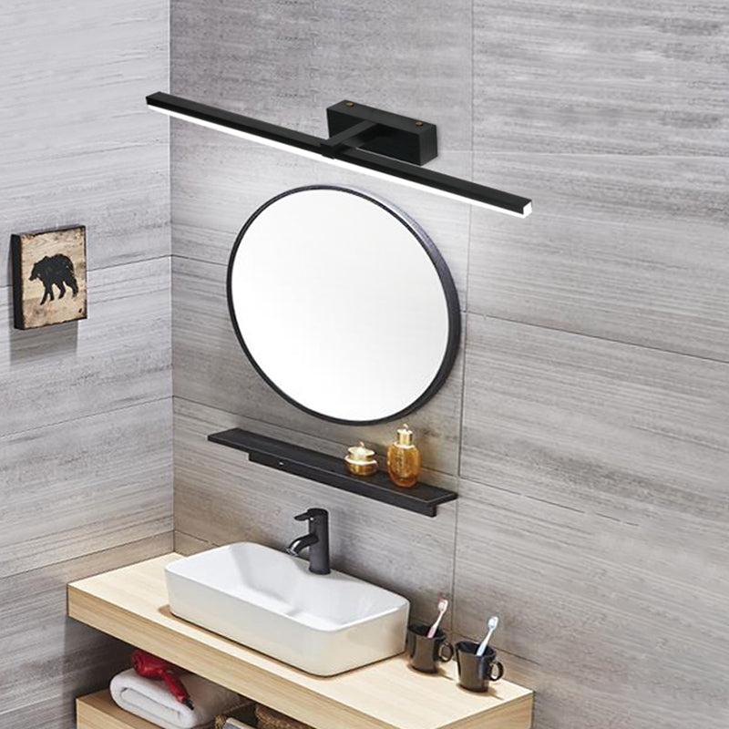 Straight Mirror Light Modern Colorful 1 Light Wall Sconce Fixture for Bedroom