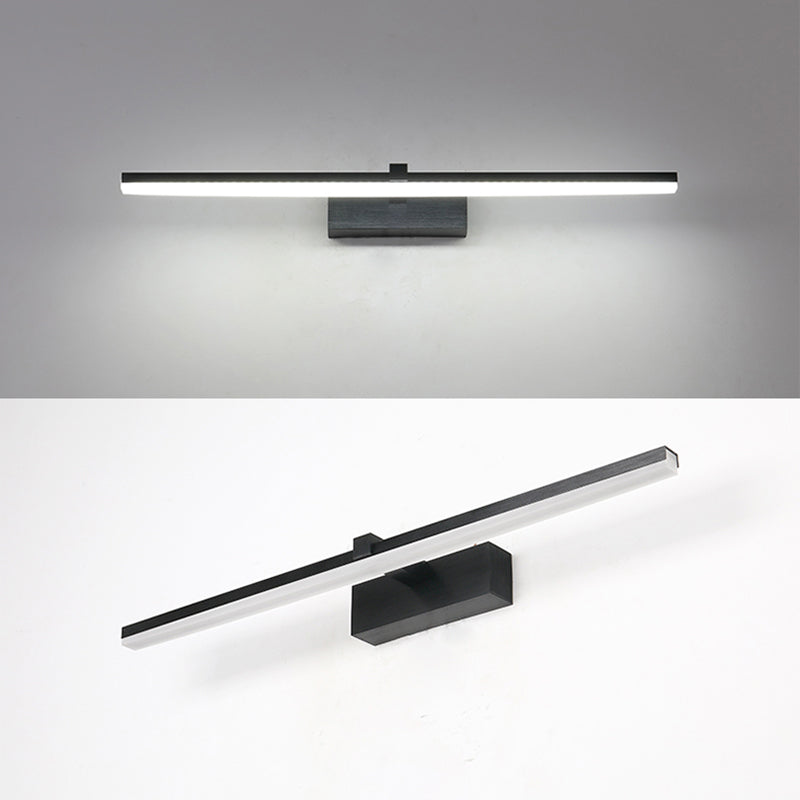 Straight Mirror Light Modern Colorful 1 Light Wall Sconce Fixture for Bedroom