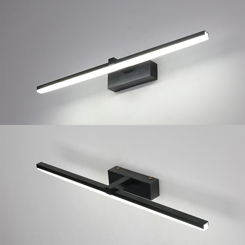 Straight Mirror Light Modern Colorful 1 Light Wall Sconce Fixture for Bedroom