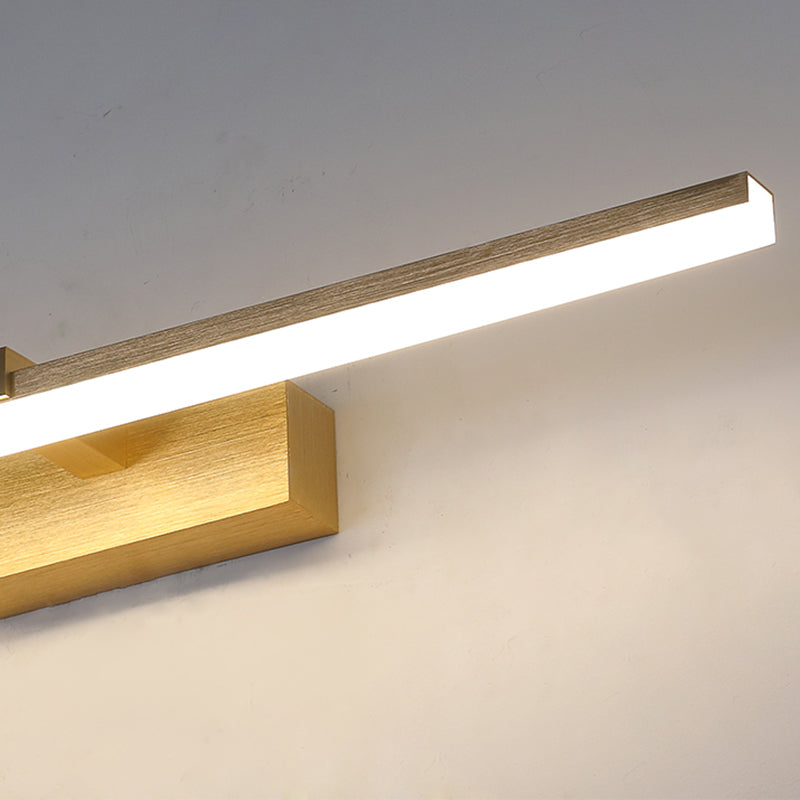 Straight Mirror Light Modern Colorful 1 Light Wall Sconce Fixture for Bedroom