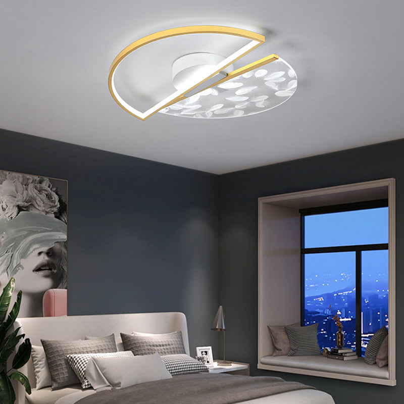 Semplicità di illuminazione a incasso in oro Plafoniere da incasso a soffitto per soggiorno