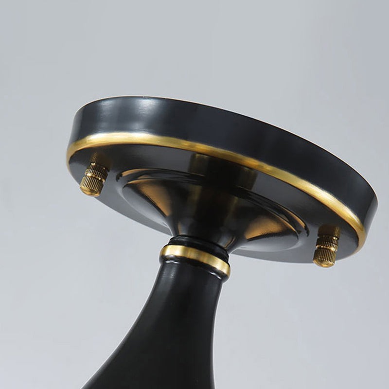 Simple Ceiling Lamp Modern Flush Mount Ceiling Light with Glass Shade for Bedroom