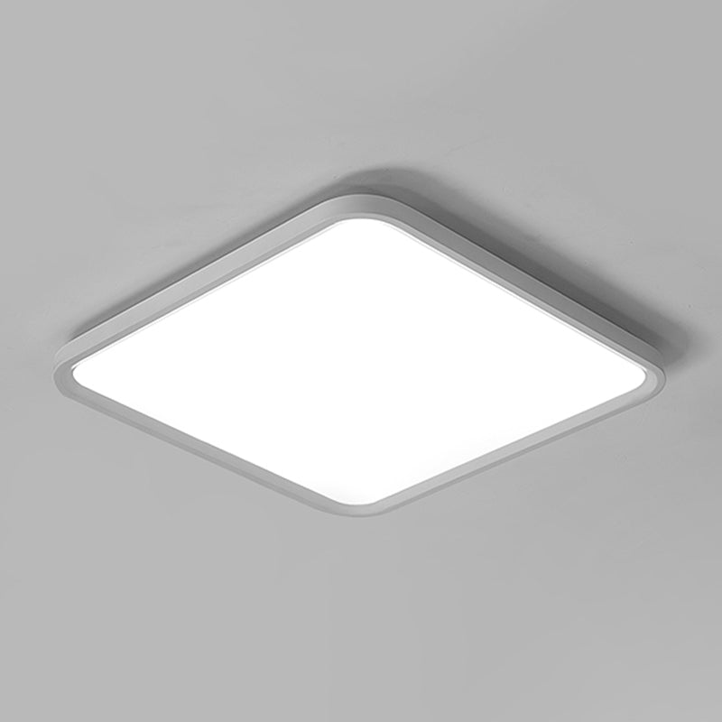Lámparas de techo de montaje empotrado de aluminio Simplicity con iluminación empotrada cuadrada