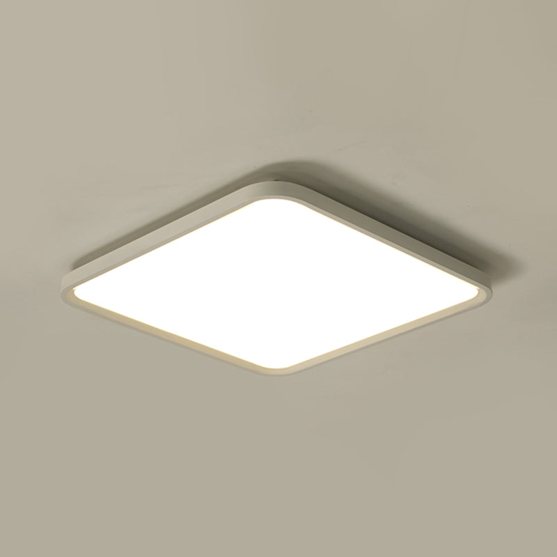 Square Flush Lighting Simplicity Aluminum Flush Mount Ceiling Light Fixtures