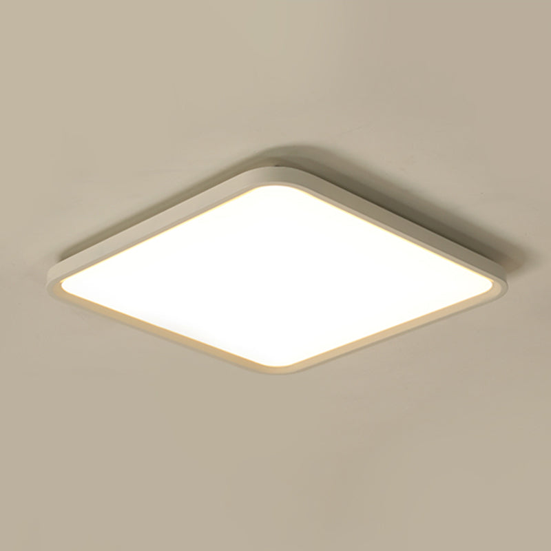 Square Flush Lighting Simplicity Aluminum Flush Mount Ceiling Light Fixtures