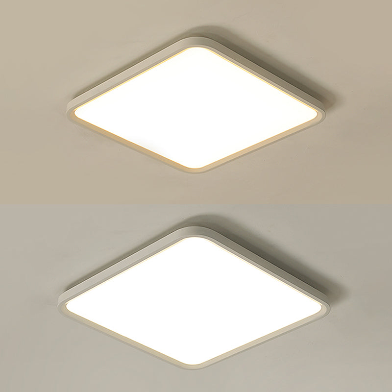 Square Flush Lighting Simplicity Aluminum Flush Mount Ceiling Light Fixtures