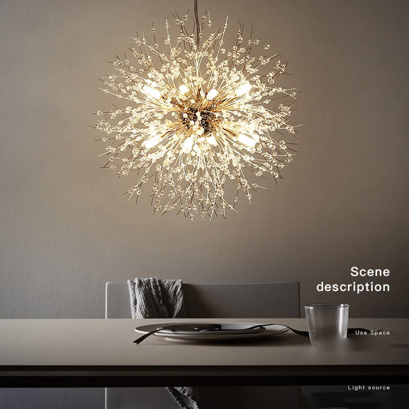 Dandelie Opgehangen verlichtingsarmatuur Moderne hangende hanglampen met meerdere hoofdlichten