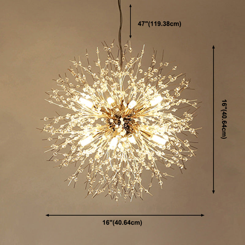 Dandelie Opgehangen verlichtingsarmatuur Moderne hangende hanglampen met meerdere hoofdlichten