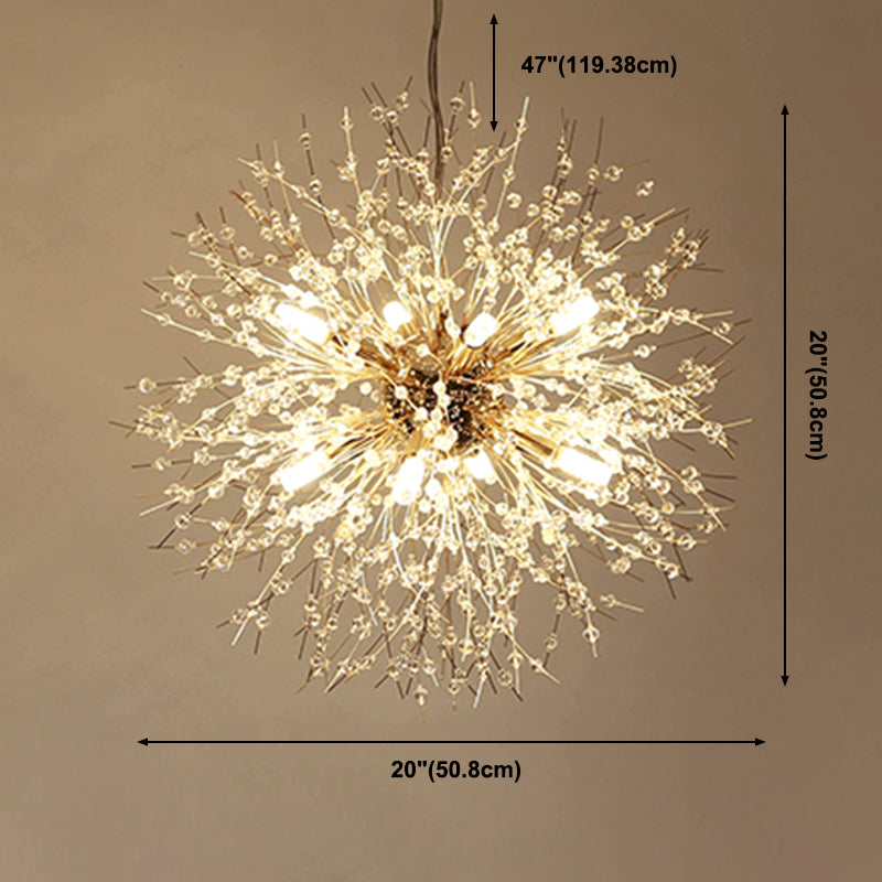 Dandelie Opgehangen verlichtingsarmatuur Moderne hangende hanglampen met meerdere hoofdlichten