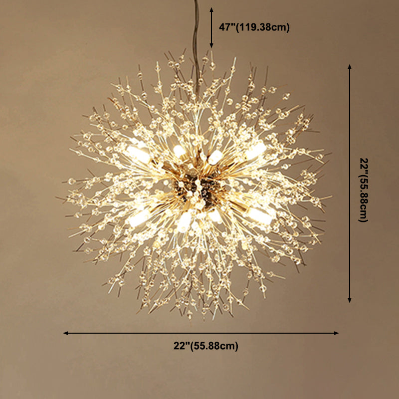 Dandelie Opgehangen verlichtingsarmatuur Moderne hangende hanglampen met meerdere hoofdlichten