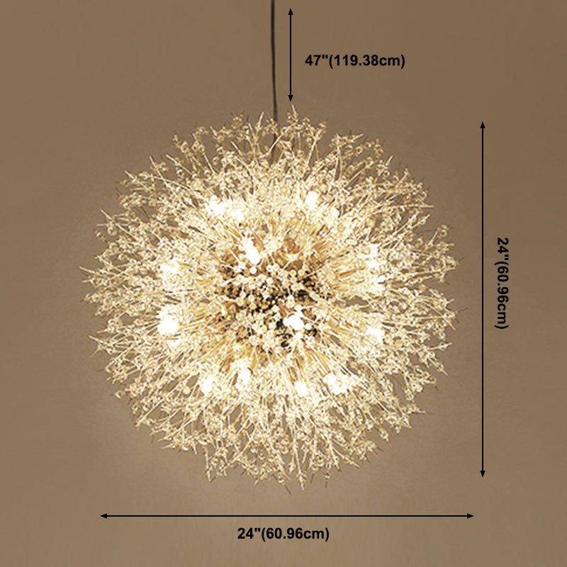 Dandelie Opgehangen verlichtingsarmatuur Moderne hangende hanglampen met meerdere hoofdlichten