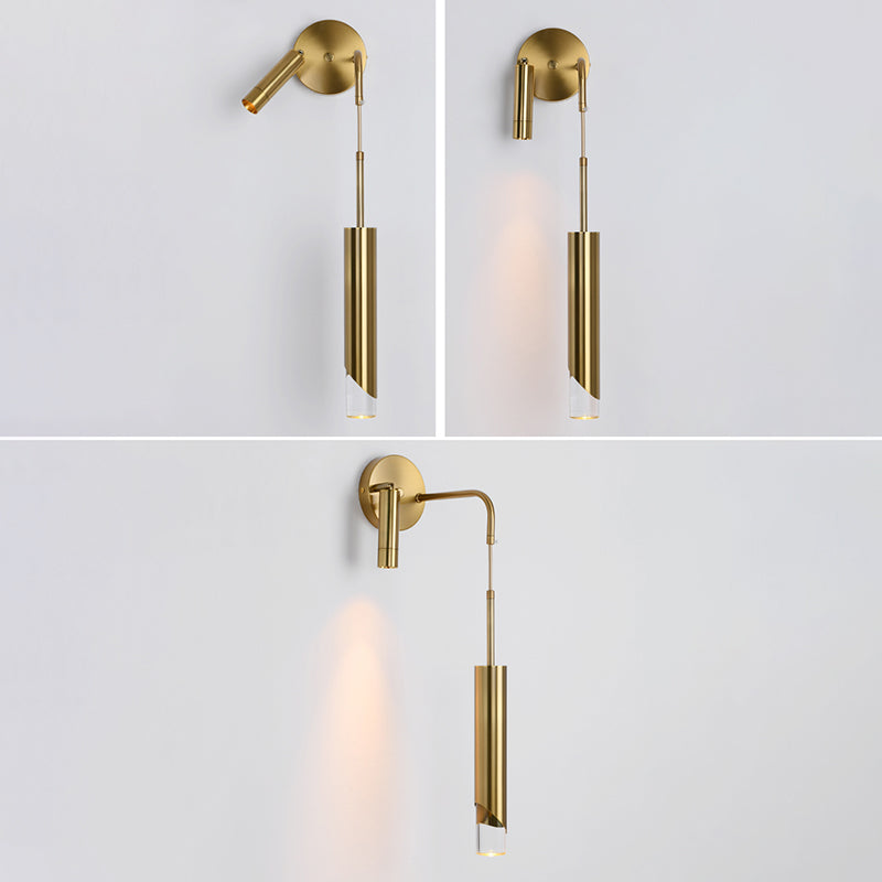 Zeitgenössische Metall Wandleuchter LED -Wandmontageleuchte für Nachtlesen