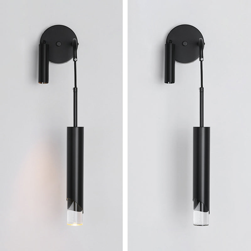 Zeitgenössische Metall Wandleuchter LED -Wandmontageleuchte für Nachtlesen