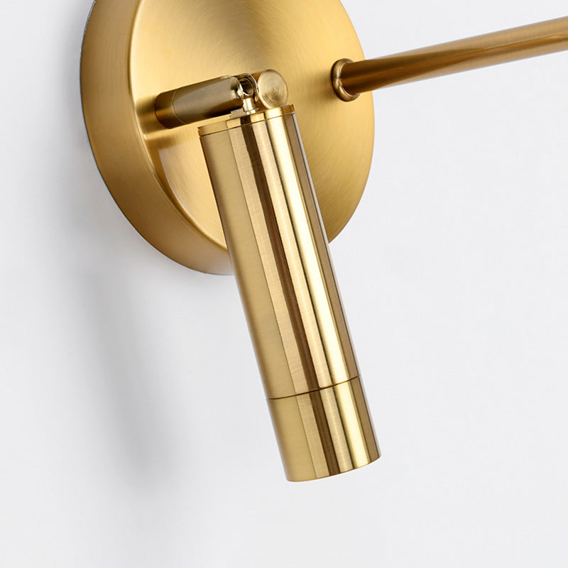 Zeitgenössische Metall Wandleuchter LED -Wandmontageleuchte für Nachtlesen