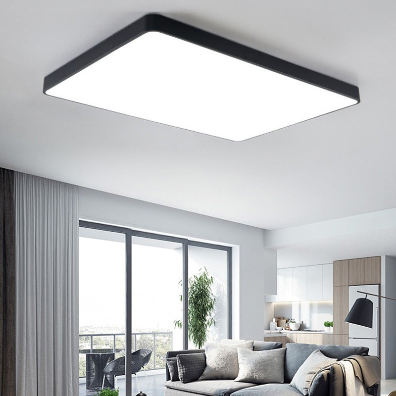 Lámpara de techo minimalista de montaje empotrado, luz de techo LED para sala de estar, habitación de niños