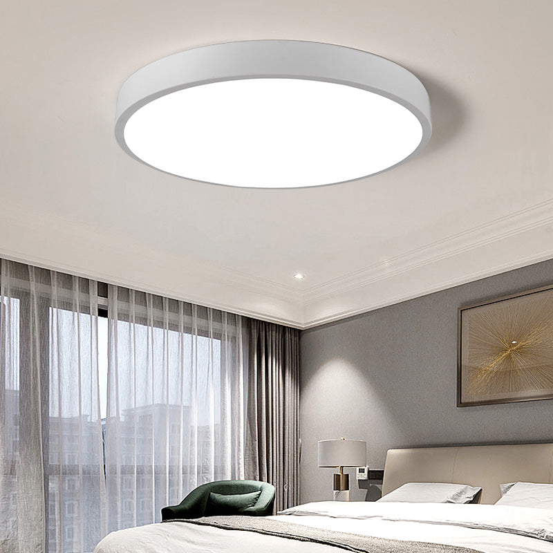 Lámpara de techo minimalista de montaje empotrado, luz de techo LED para sala de estar, habitación de niños