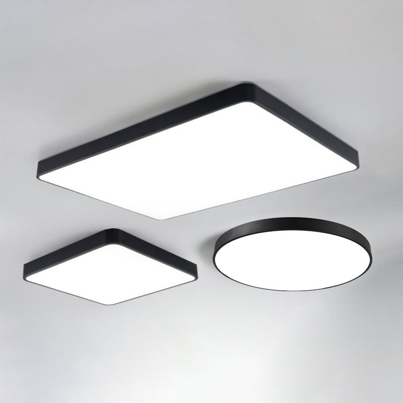 Lámpara de techo minimalista de montaje empotrado, luz de techo LED para sala de estar, habitación de niños