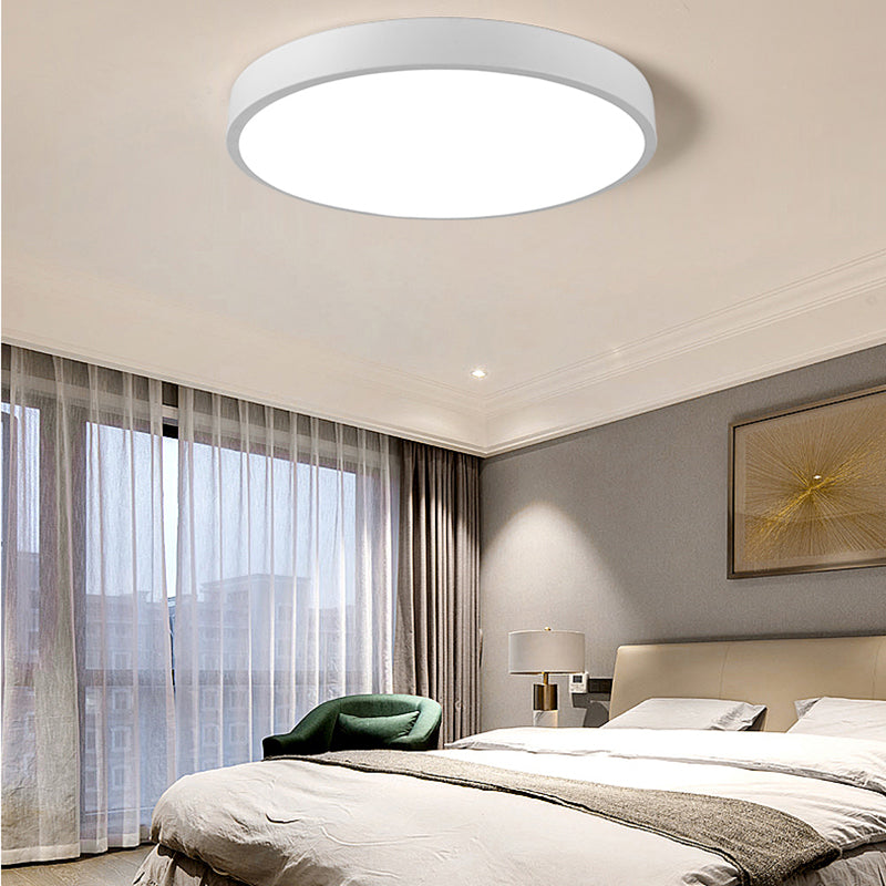 Lámpara de techo minimalista de montaje empotrado, luz de techo LED para sala de estar, habitación de niños