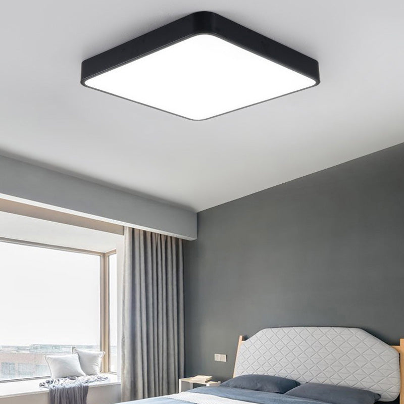 Lámpara de techo minimalista de montaje empotrado, luz de techo LED para sala de estar, habitación de niños