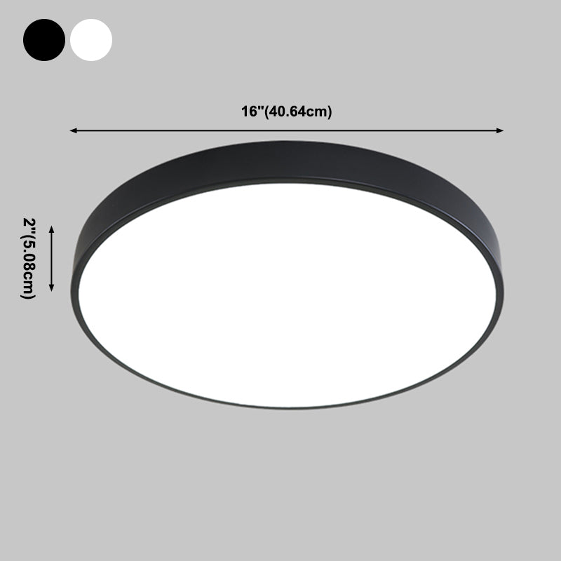 Lámpara de techo minimalista de montaje empotrado, luz de techo LED para sala de estar, habitación de niños