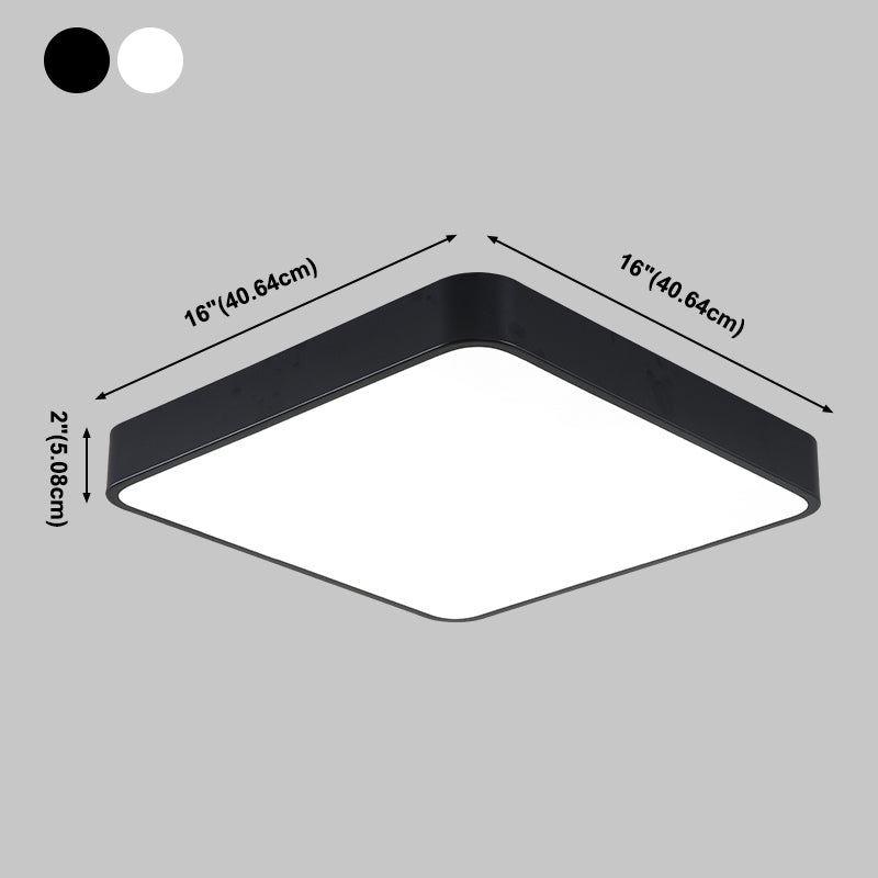 Lámpara de techo minimalista de montaje empotrado, luz de techo LED para sala de estar, habitación de niños