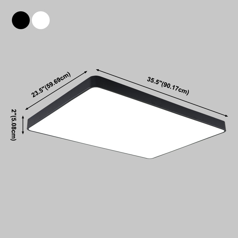 Lámpara de techo minimalista de montaje empotrado, luz de techo LED para sala de estar, habitación de niños