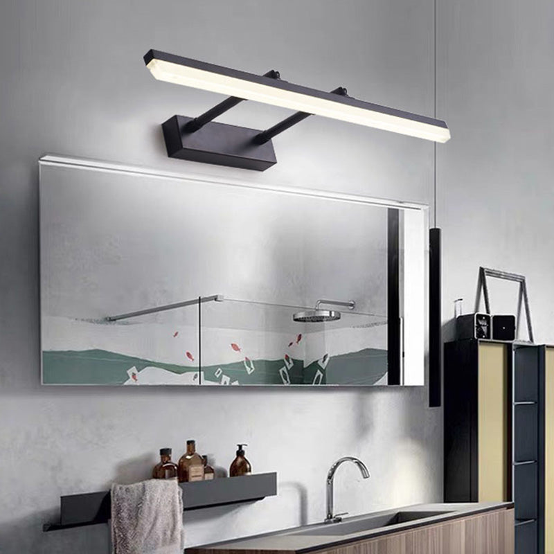 Metal Strip Extendable Wall Lamp Modern Colorful LED Mirror Light for Bathroom