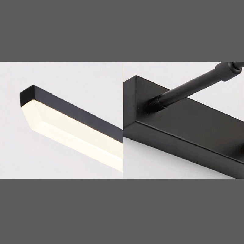 Metal Strip Extendable Wall Lamp Modern Colorful LED Mirror Light for Bathroom