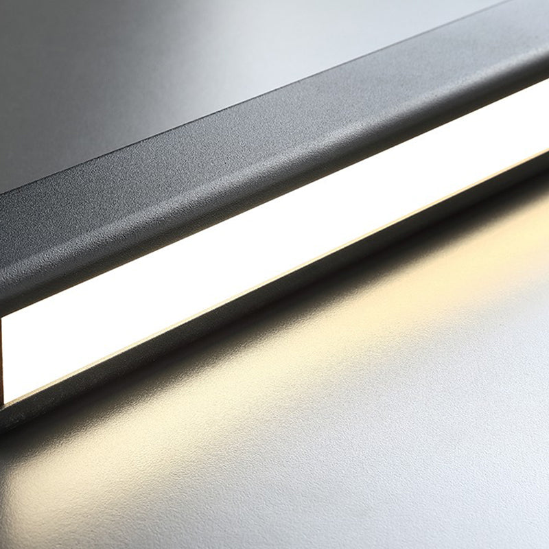 Estilo moderno Lámpara de colgante LED de rectángulo de luz colgante simple para comedor