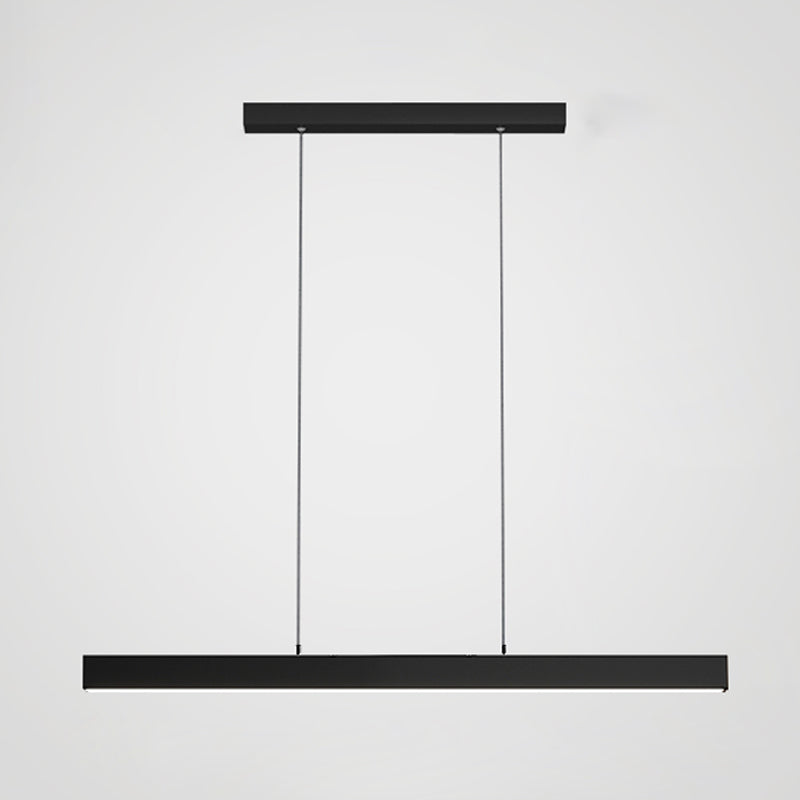 Estilo moderno Lámpara de colgante LED de rectángulo de luz colgante simple para comedor
