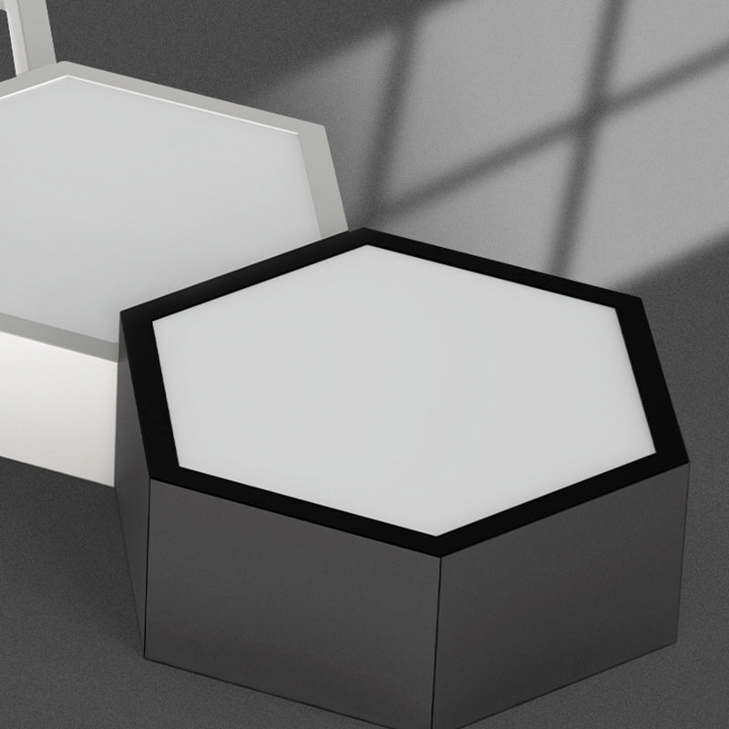 Soporte empotrado LED geométrico acrílico en luz de techo de aluminio esmerilado de estilo creativo moderno