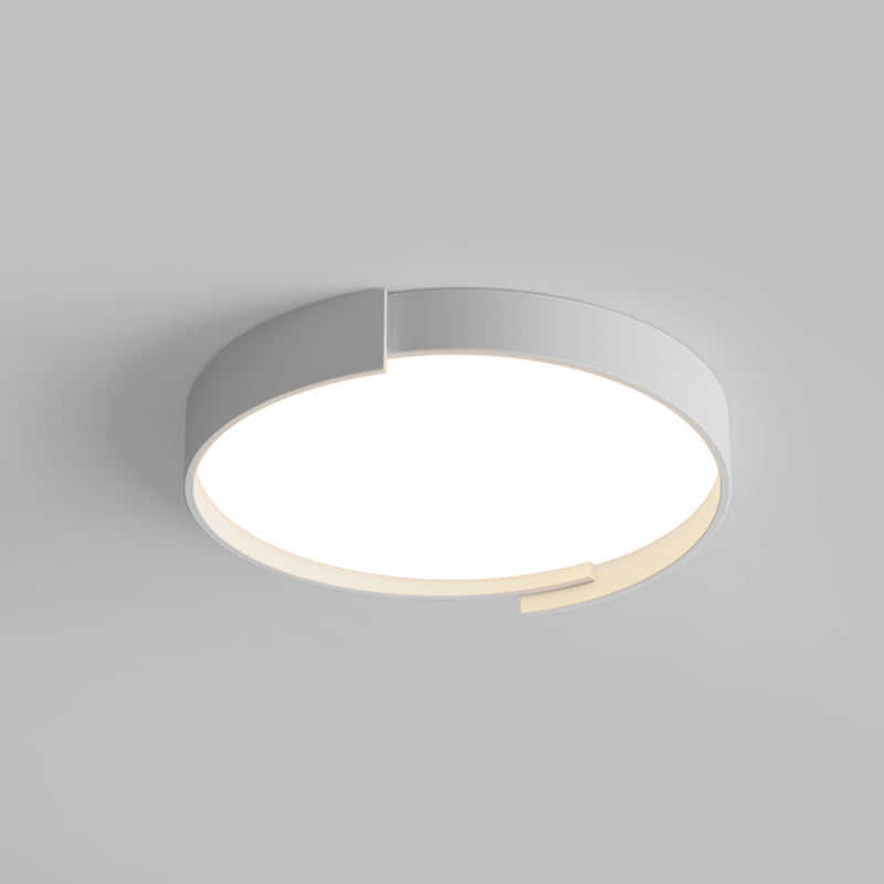 Gelakte ijzeren LED-plafondarmatuur in moderne, creatieve stijl acryl ronde inbouwmontage voor slaapkamer