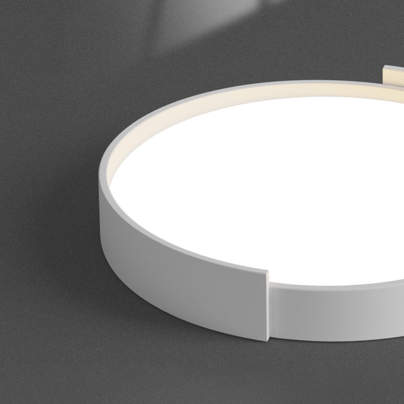 Gelakte ijzeren LED-plafondarmatuur in moderne, creatieve stijl acryl ronde inbouwmontage voor slaapkamer
