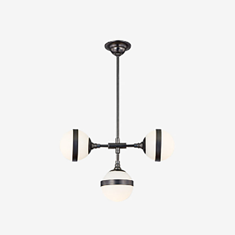 Stile moderno a forma sferica luci isola