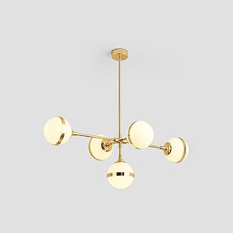 Stile moderno a forma sferica luci isola