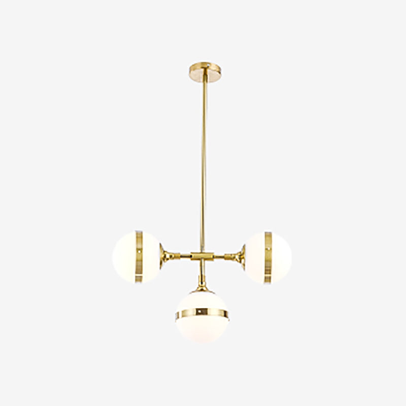 Stile moderno a forma sferica luci isola