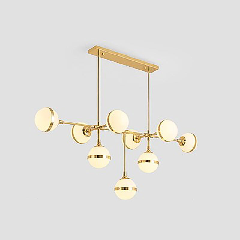 Stile moderno a forma sferica luci isola