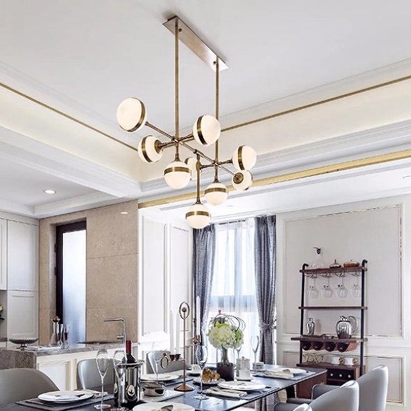 Stile moderno a forma sferica luci isola